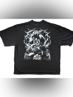 Prosecute Merch T Shirt Men's XL Black Music DJ Bass EDM AOP Dubstep Alt